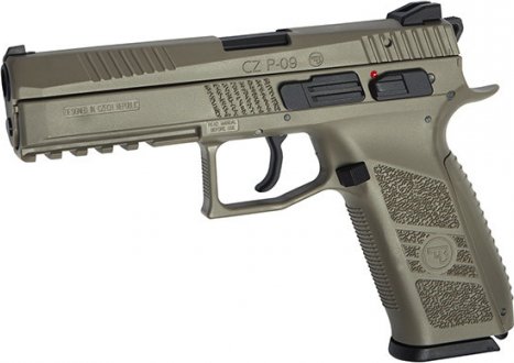 ASG plynová pistole CZ P-09 GBB - Písková