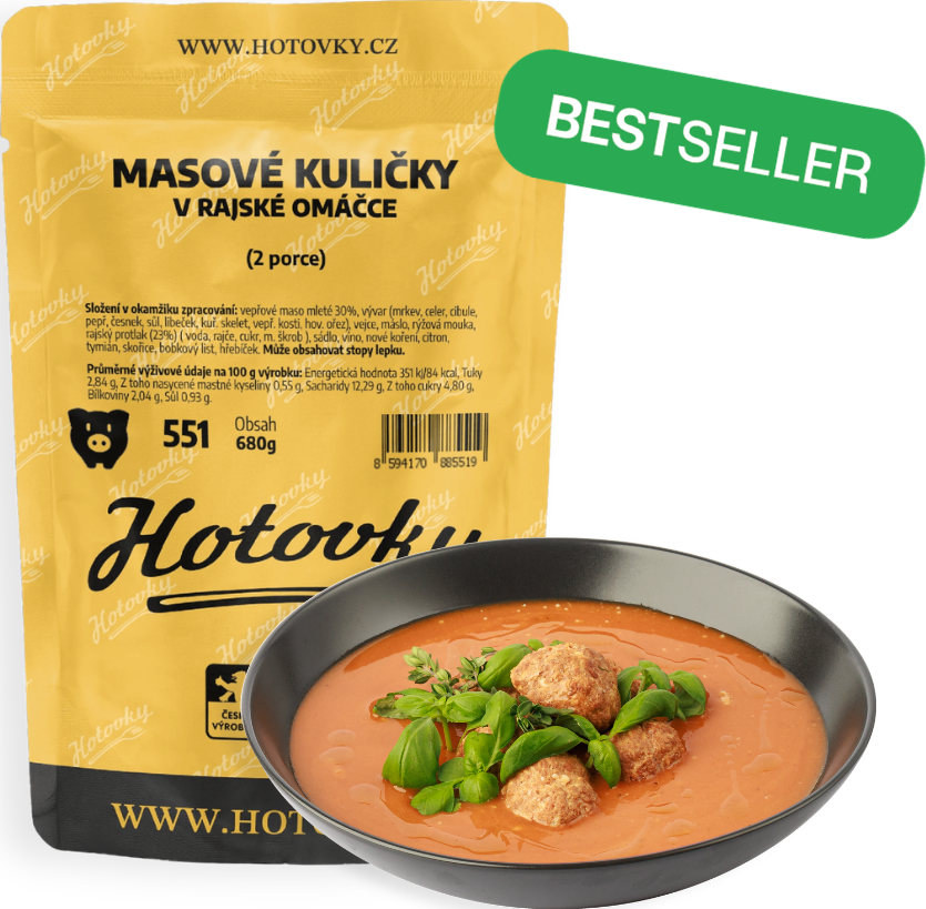 Masové kuličky v rajské omáčce (2 porce) masové kuličky v rajské | hotové jídlo