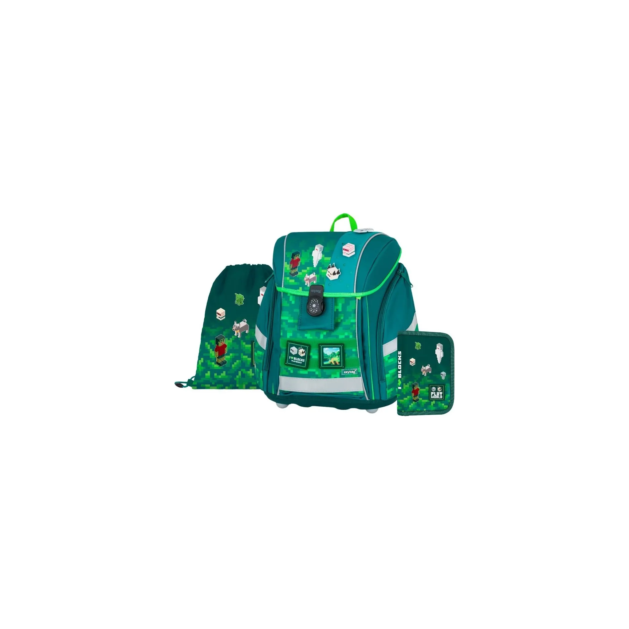 Fotografie 1 - Set školních potřeb Oxybag Premium Light 3dílný set Playworld 0-75726