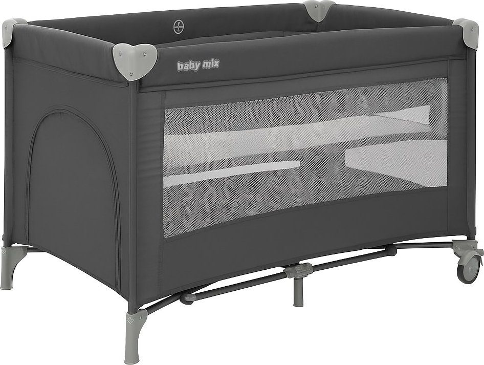 Dětská cestovní postýlka se závěsným lůžkem Lift Baby Mix šedá