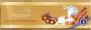 Čokoláda Lindt Gold - mléčná s lískovými oříšky, 300 g