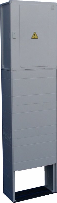 DCK Eletroměrový pilíř ER212/NKP7P-C/63-QM+FV pro fotovoltaiku s vypínačem dvoutariflní třífázový elektroměr pro ČEZ, EGD (E.ON)