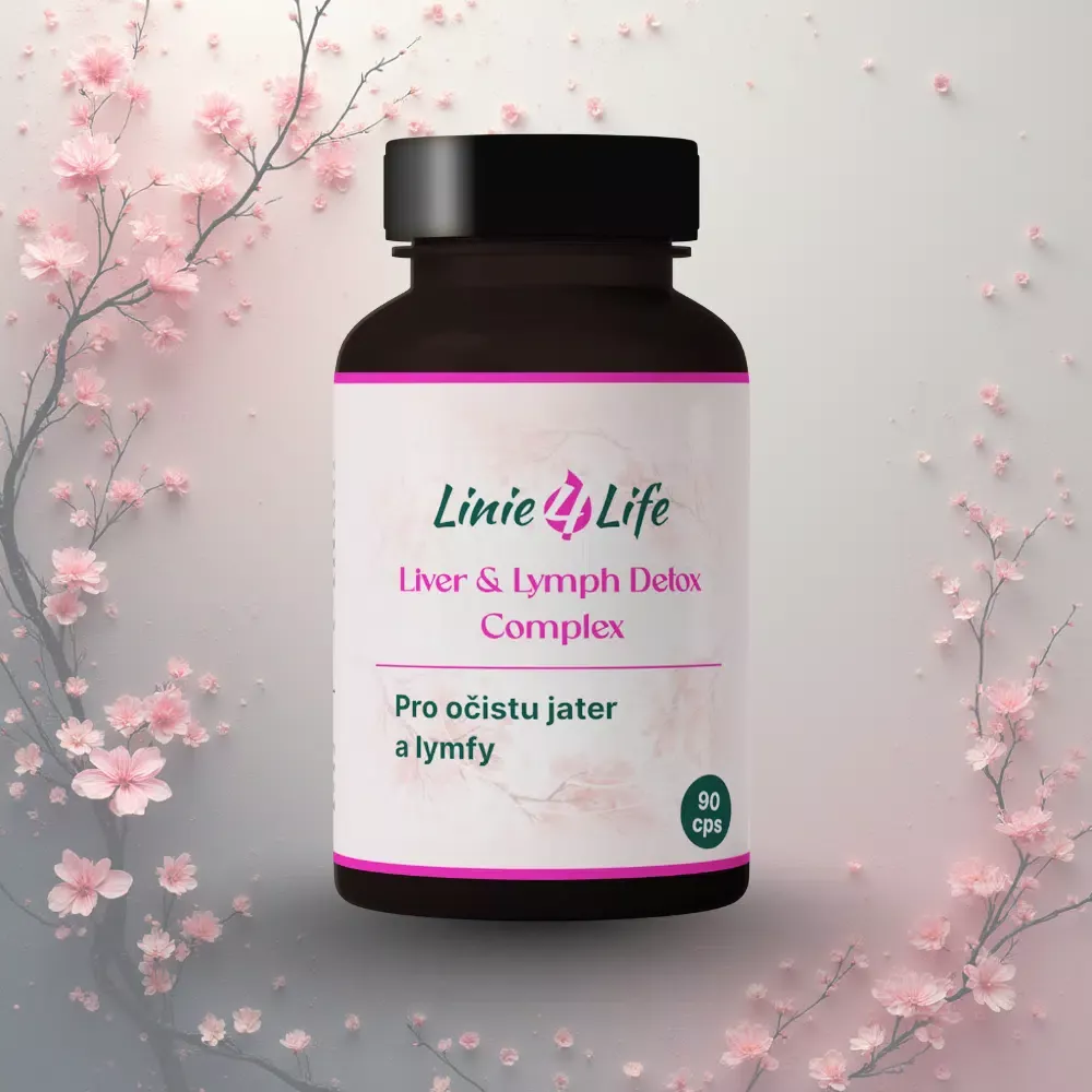 LIVER & LYMPH DETOX COMPLEX - lymfa, otoky, očista jater, bez plnidel 90 kapslí/30 dní