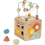 Tooky Toy Interaktivní kostka dřevěná 