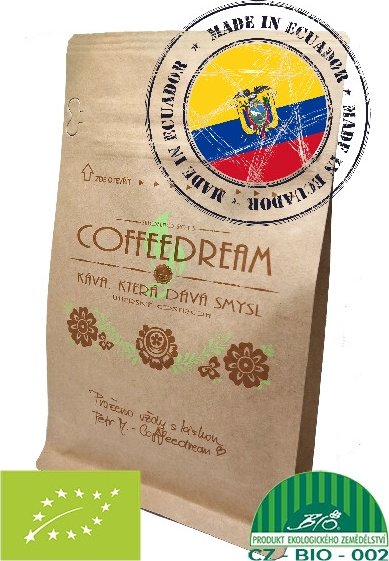 COFFEEDREAM | Káva EKVÁDOR LOJA ALTURA - 1000g / třívrstvý sáček se zipem / Hrubé mletí - frenchpress, filtrovaná káva Káva Ekvádor A18