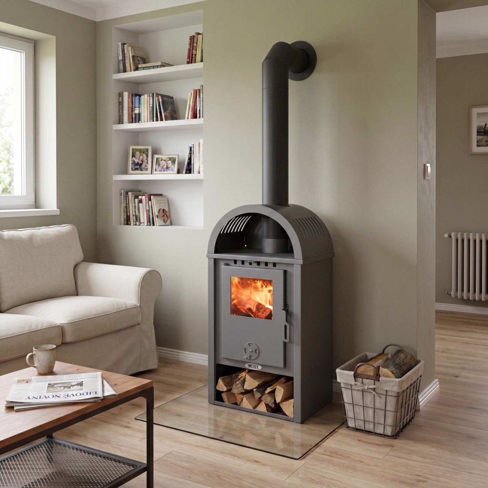 Krbová kamna BLIST B10, 7 kW, antracit