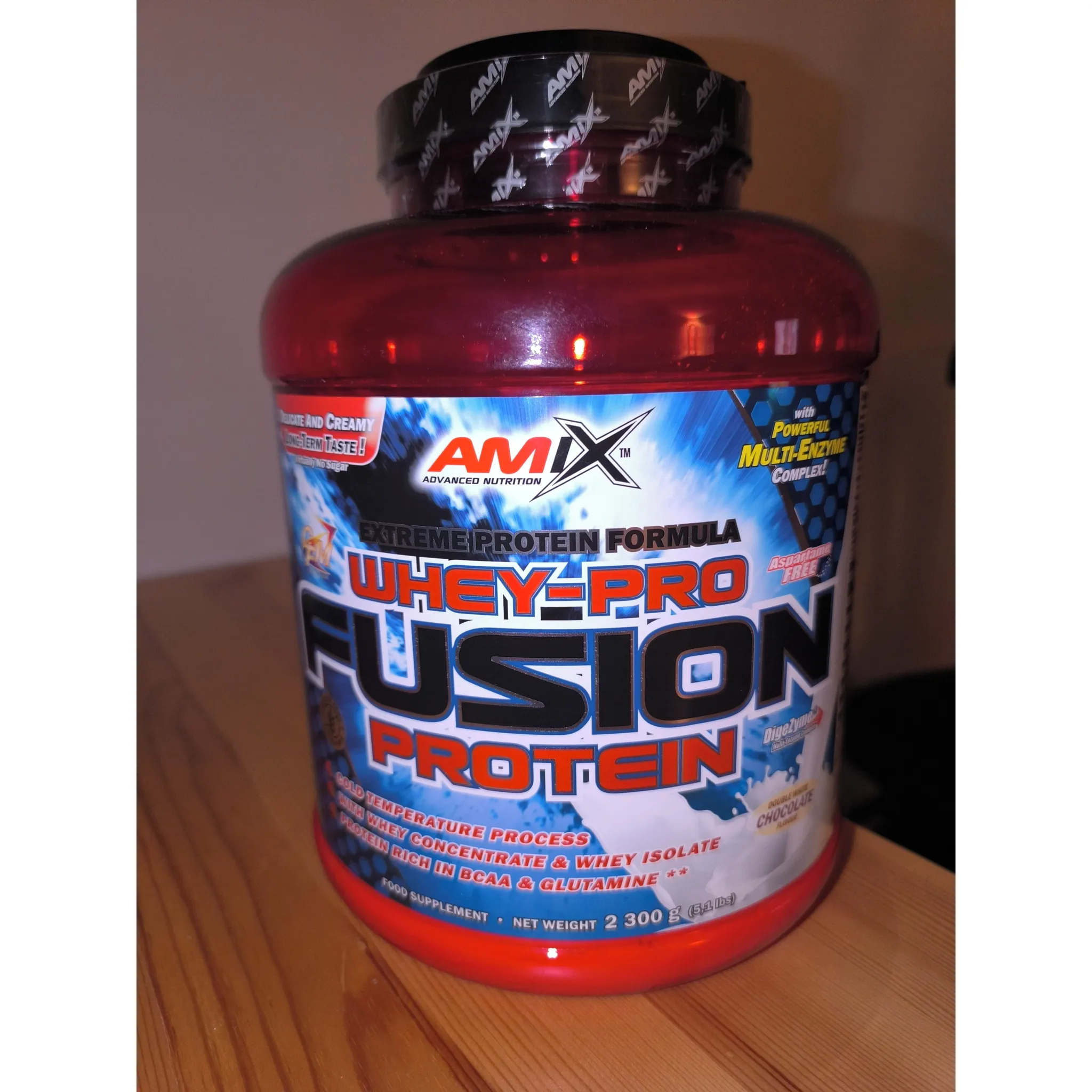 Fotografie 3 - Protein Amix Whey Pure Fusion Protein 2300 g čokoláda