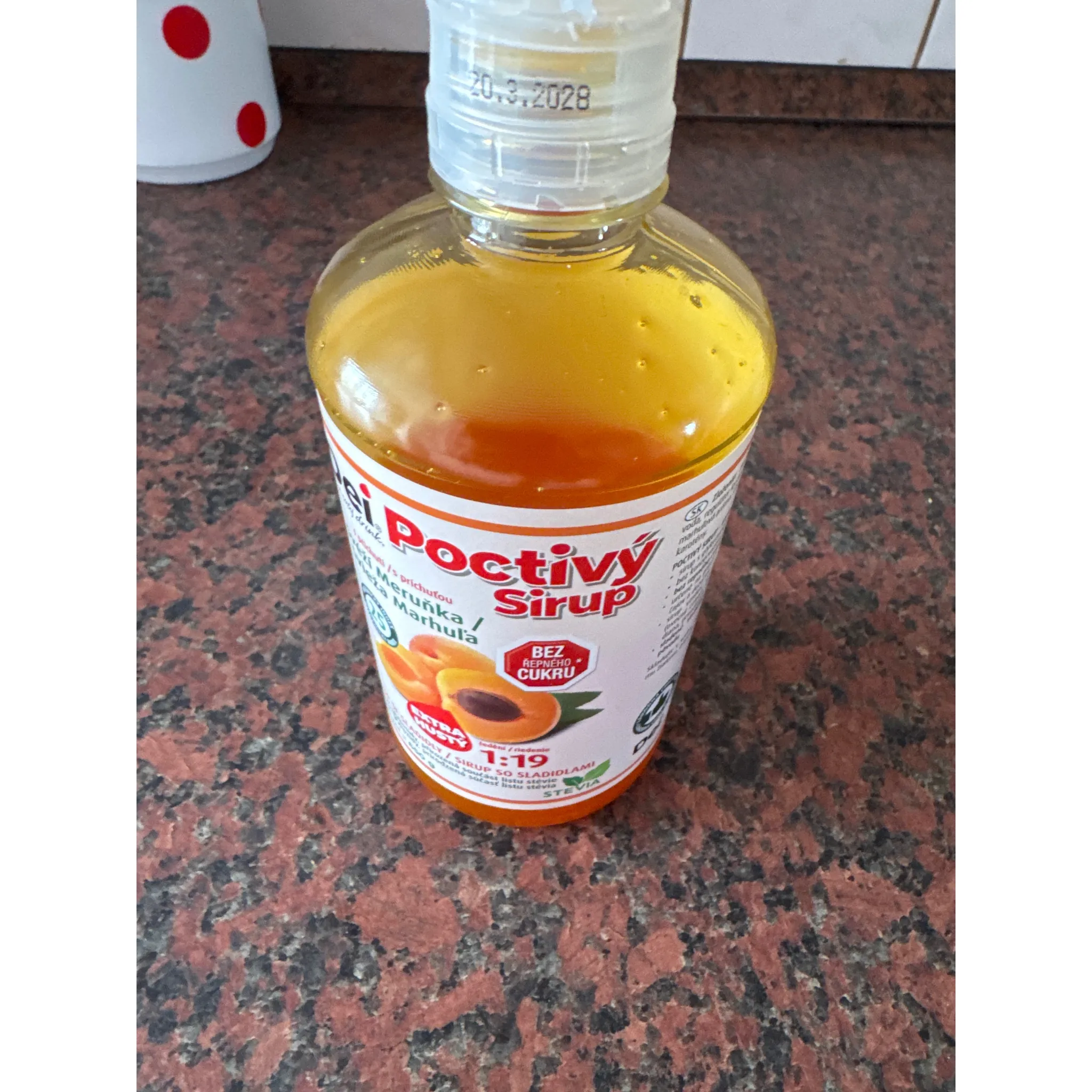 Fotografie 2 - Sirup Cukrstop Sirup svěží meruňka 500 ml
