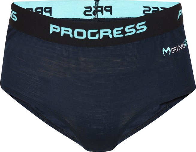 Dámské merino kalhotky PROGRESS MA KLHZ 125 - černo-modrá Velikost: M
