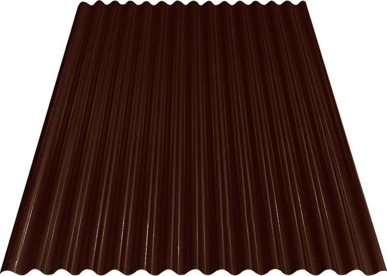BRAVO vlnitý plech S18 - RAL 8017 (Hnědá) 0,4x883x2500 mm