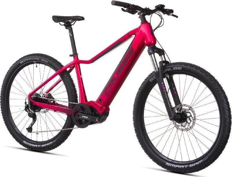 Elektrokolo CRUSSIS e-Guera 7.11-(715 Wh) 19,88Ah 27,5" ČERVENÁ ČERNÁ - PŘEDVÁDĚCÍ KOLO č.16 2026 rám 17" + DOPRAVA ZDARMA