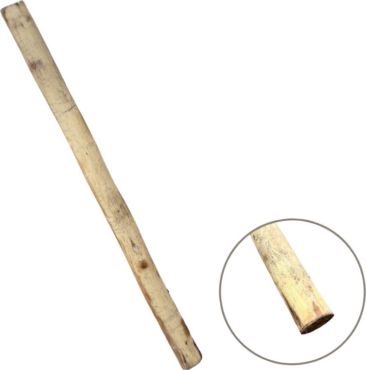 Akátový kůl bez špičky 160cm, 8-10cm, loupaný