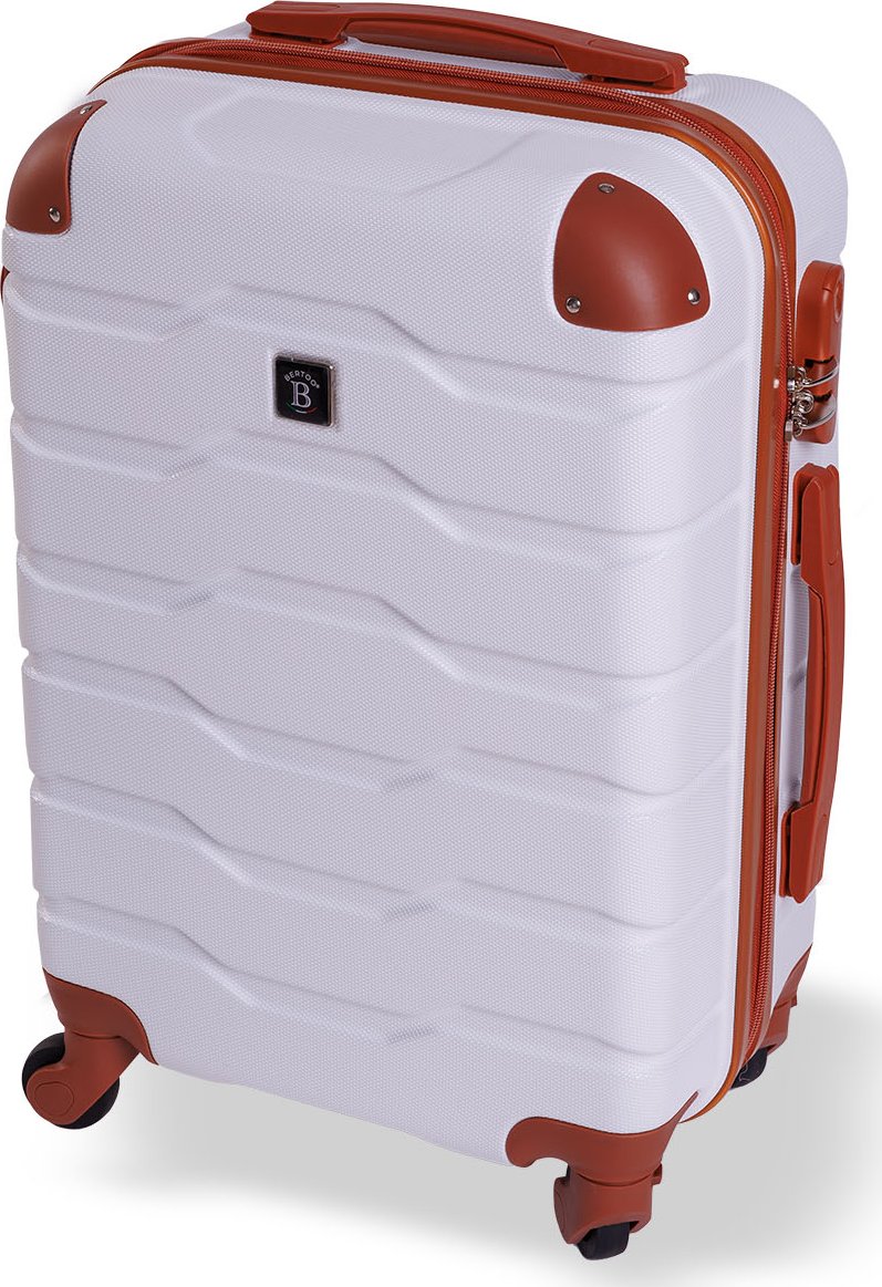 Kabinový kufr BERTOO Firenze pro Ryanair - bílý 31 l, 55x40x20 cm, S