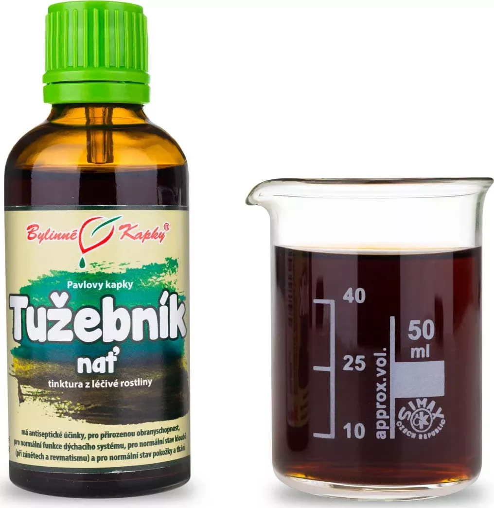 Bylinné kapky s.r.o. | Tužebník nať tinktura 50 ml | Pavlovy bylinné kapky ALOJ2480