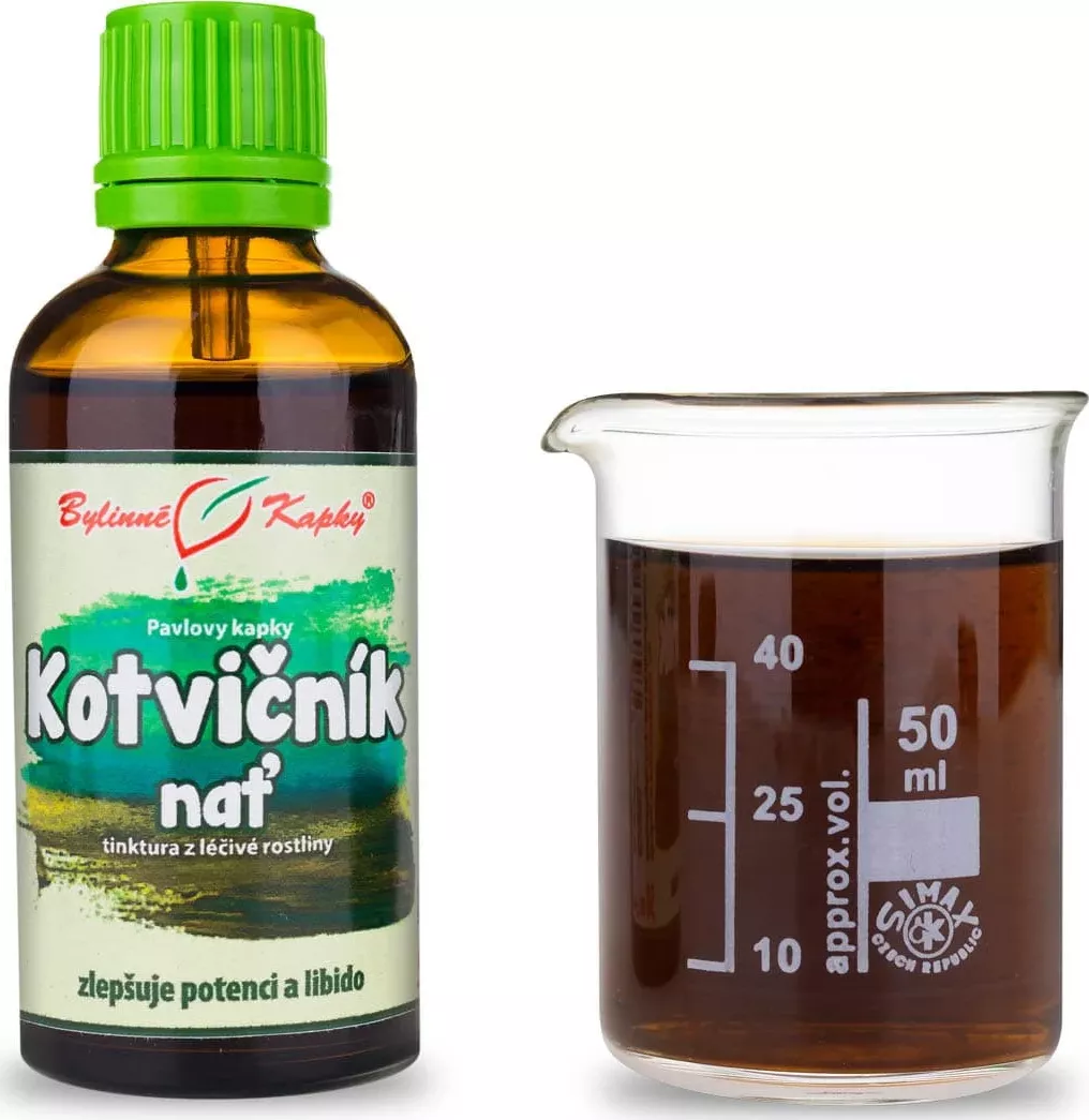 Bylinné kapky s.r.o. | Kotvičník nať - přírodní testosteron - tinktura 50 ml | Pavlovy bylinné kapky ALOJ1240
