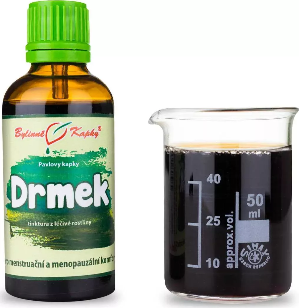 Bylinné kapky s.r.o. | Drmek - úleva při PMS, při menstruaci a v menopauze - tinktura pro ženy - tinktura 50 ml |Pavlovy bylinné kapky ALOJ0560
