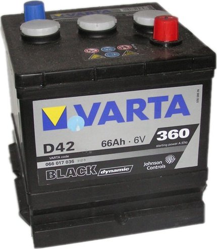 Autobaterie Varta Black Dynamic 6V 66Ah 360A 066 017 036