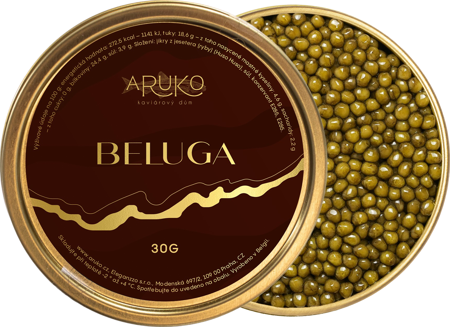 Aruko Pravý kaviár z jesetera Beluga 000, 30 g