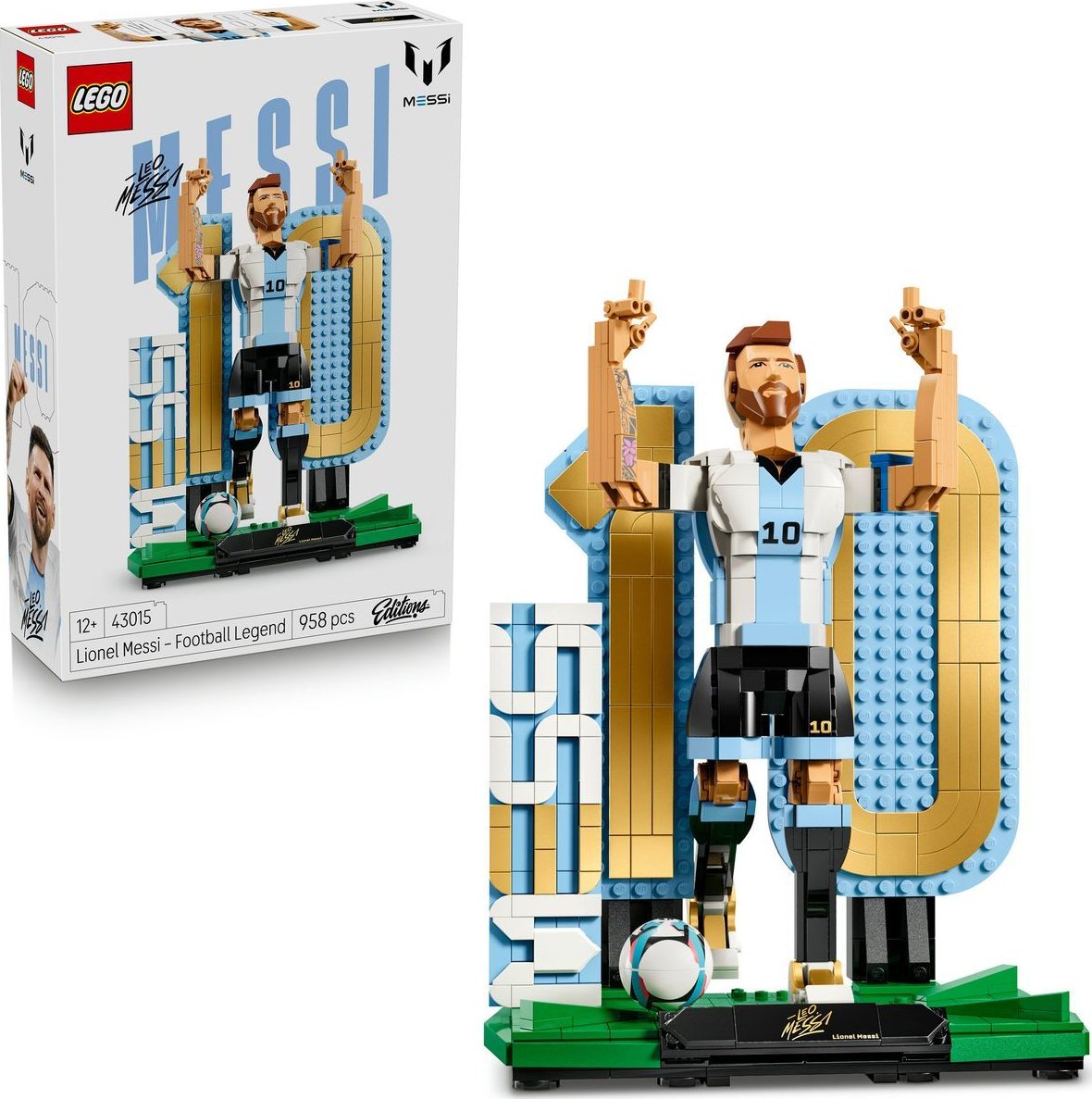 LEGO® Editions 43015 Lionel Messi – Fotbalová legenda