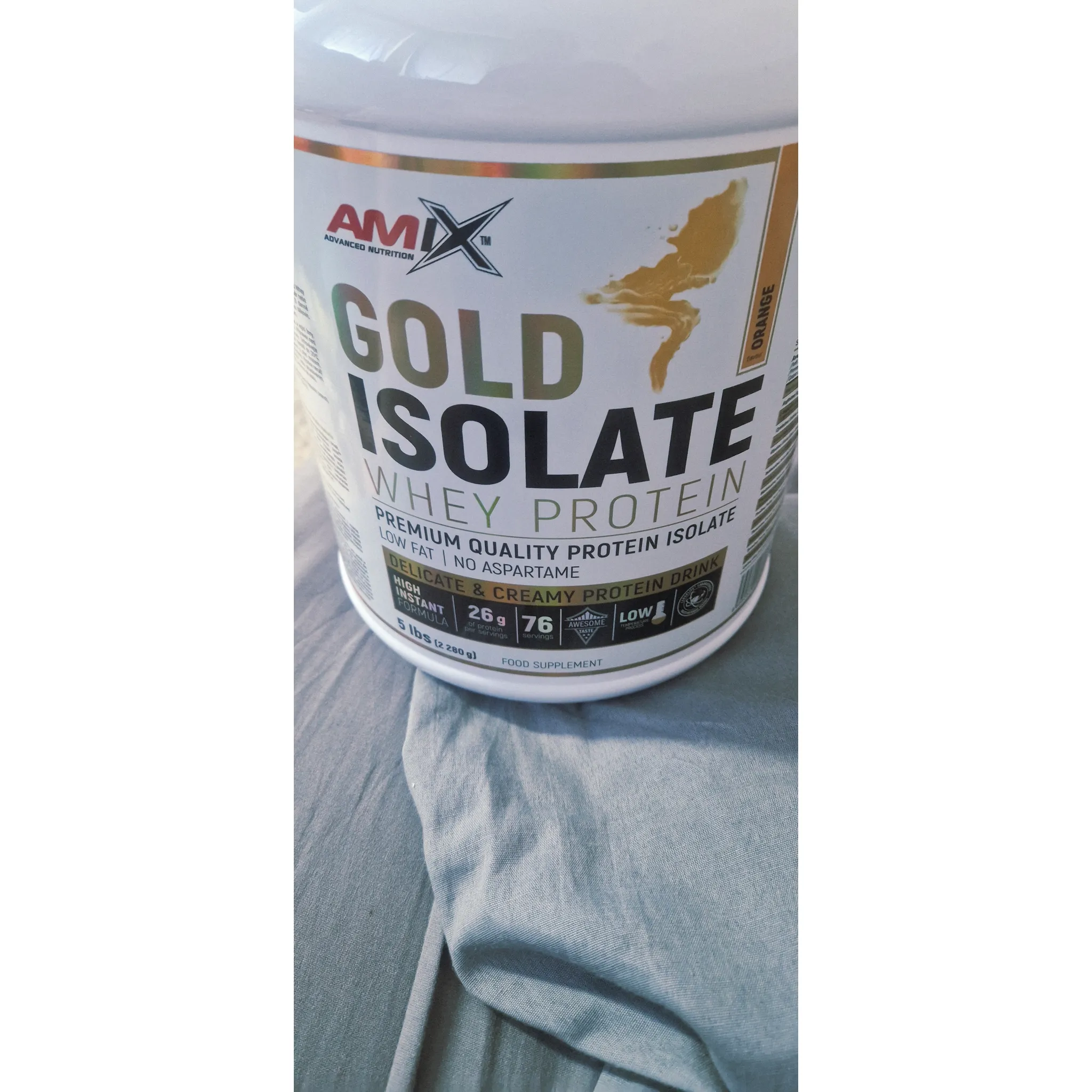 Fotografie 4 - Protein Amix Gold Whey Protein Isolate 2280 g vanilka
