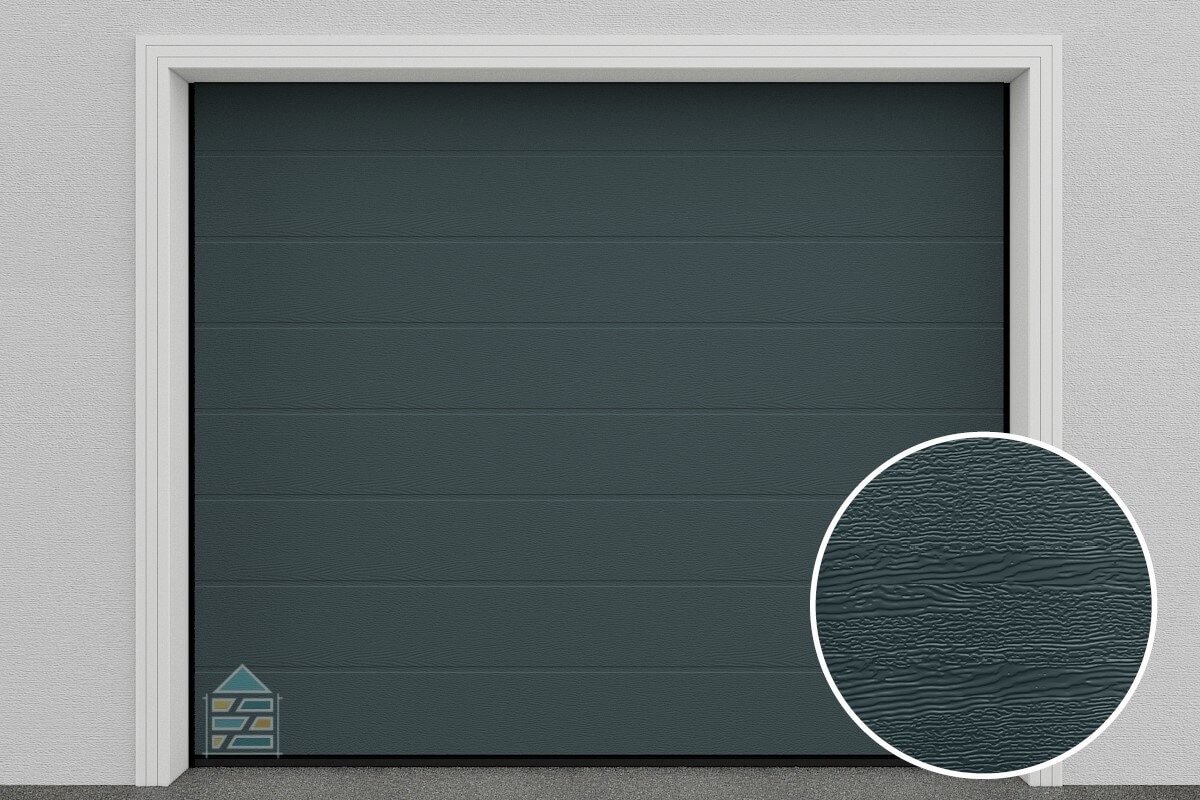Sekční garážová vrata DoorHan DIY - RAL 7016 Antracit - Šířka 2375 x Výška 2030 , Bez ovládání