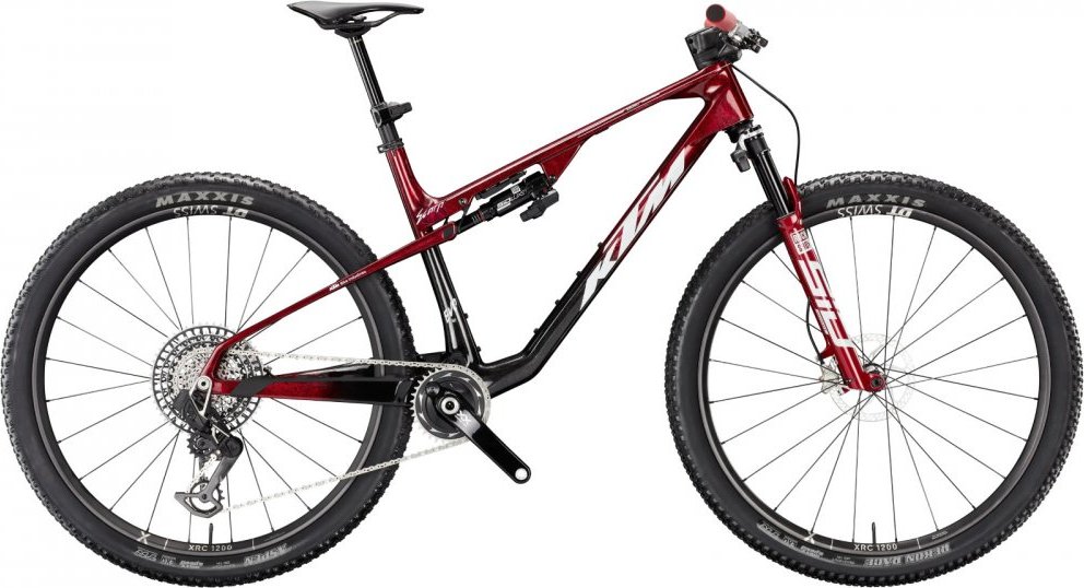 Celoodpružené horské kolo KTM SCARP EXONIC CARBON CRYSTAL RED – S