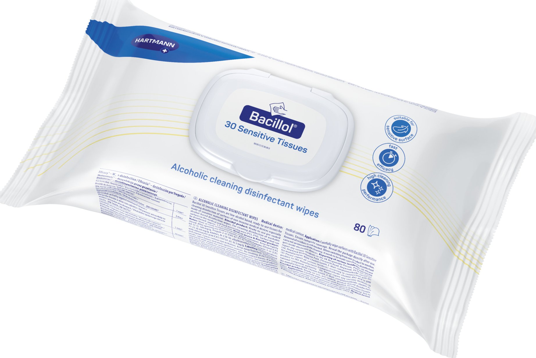 Bacillol® 30 Sensitive Tissues, 80 ks - Hartmann
