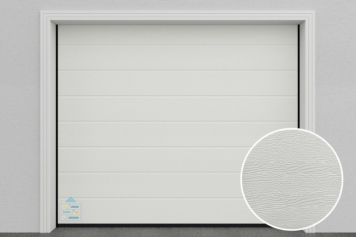 Sekční garážová vrata DoorHan DIY - RAL 9010 Bílá - Šířka 2500 x Výška 2280 , Bez ovládání
