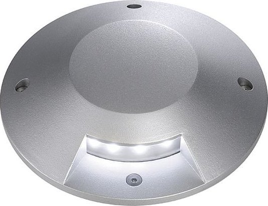 SLV - BIG WHITE VÝPRODEJ Kryt pro BIG LED PLOT kruhový stříbrnošedý 1 průzor - BIG WHITE (SLV) LA 227371
