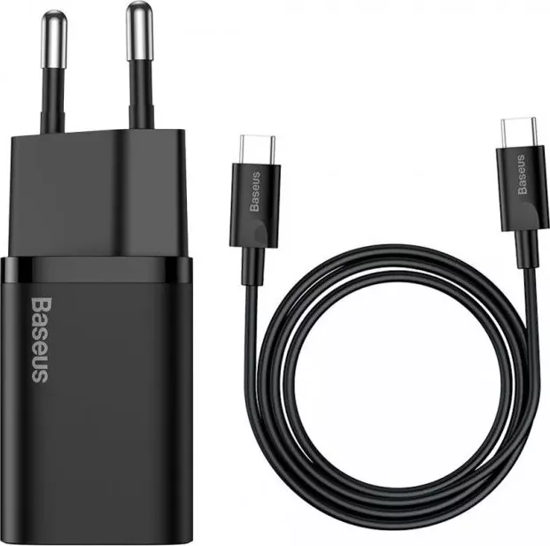 Baseus rychlonabíječka do sítě Super Si USB-C PD QC 25W (s kabel