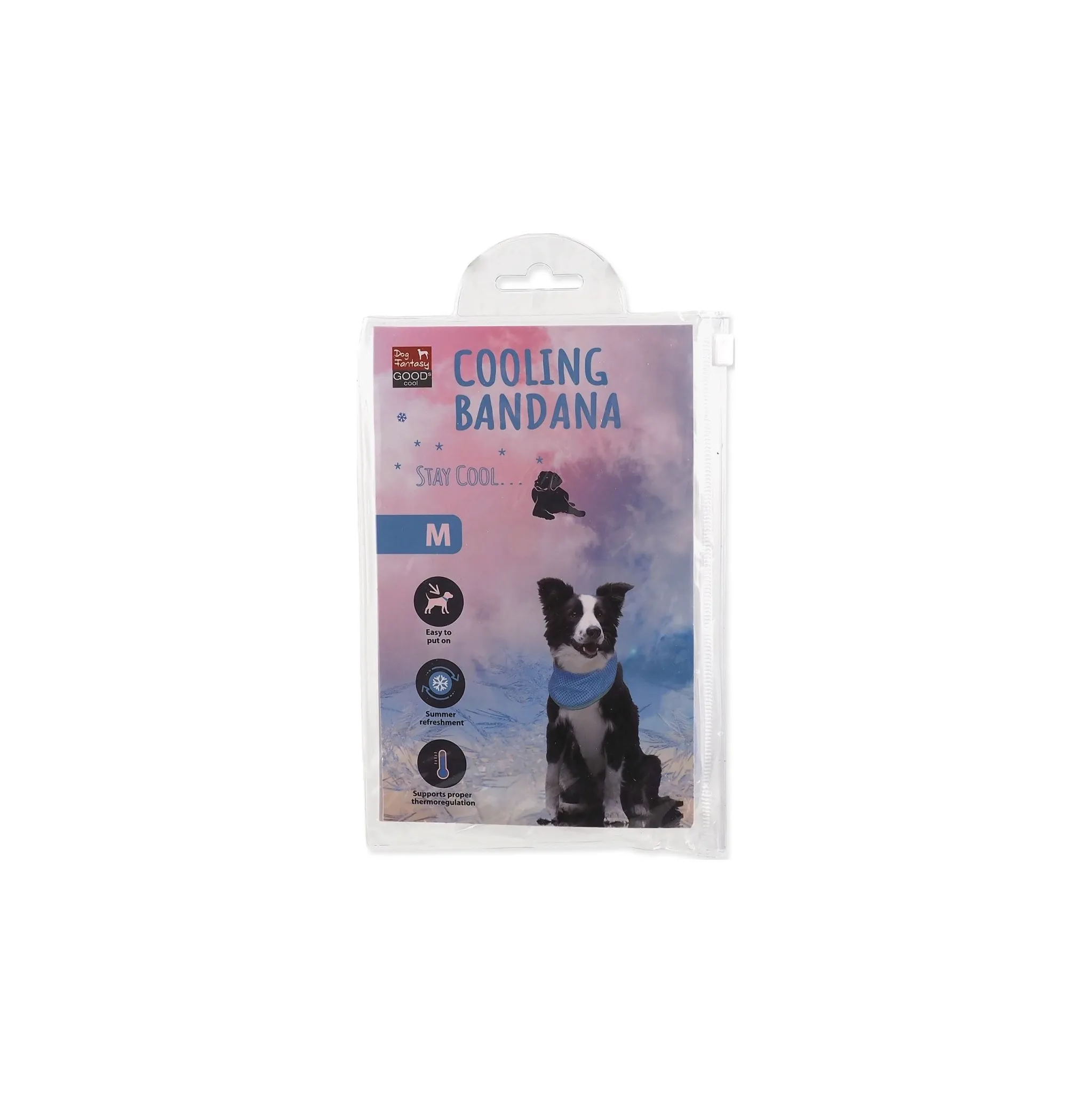 Fotografie 1 - Obleček pro psa Dog Fantasy Šátek chladící modrý M