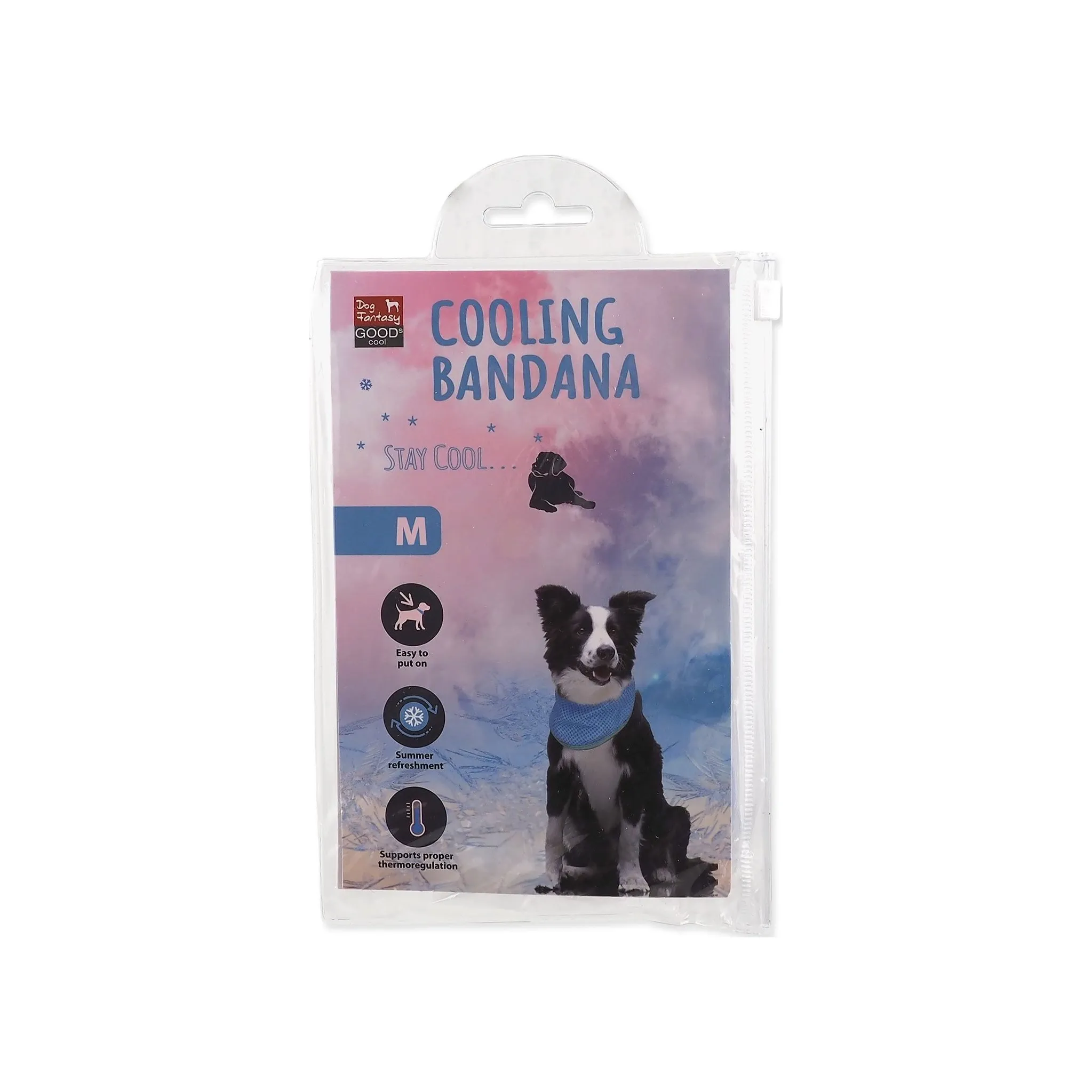 Fotografie 2 - Obleček pro psa Dog Fantasy Šátek chladící modrý M