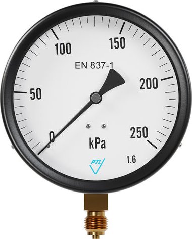PREMATLAK, a.s. manometr 03313 AZ/MI150S/113/1,6 0/100kPa, M20x1,5mm spodní přip.
