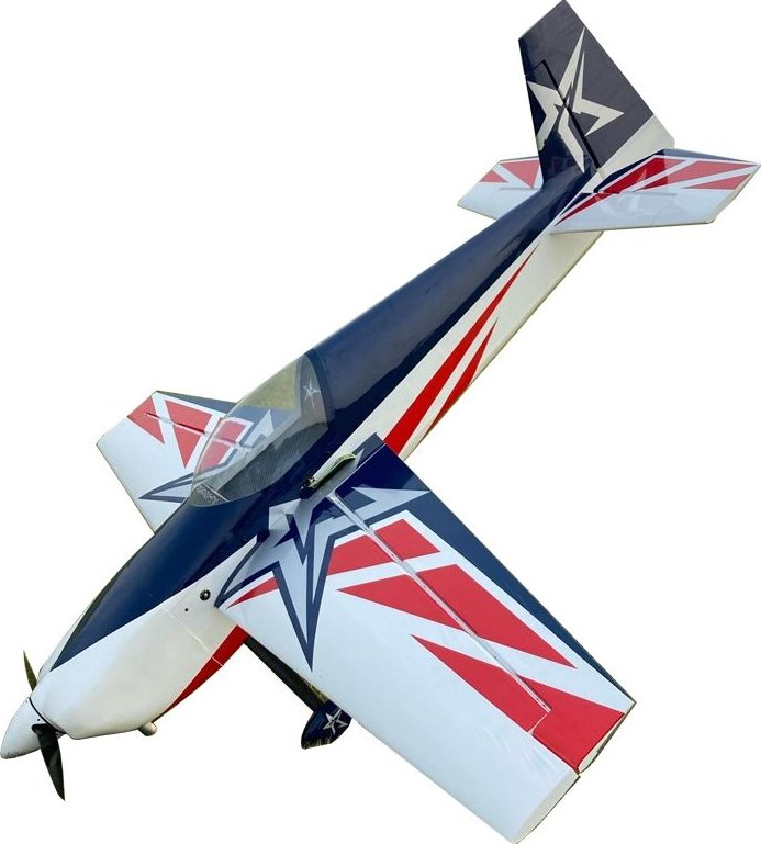 AJ Aircraft | 103" Slick 540 ARF - červená/modrá AJ0012RB