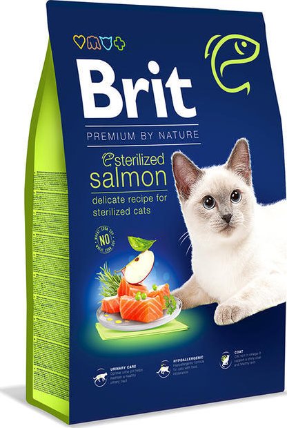 Brit Premium by Nature Cat. Sterilized Salmon 8kg