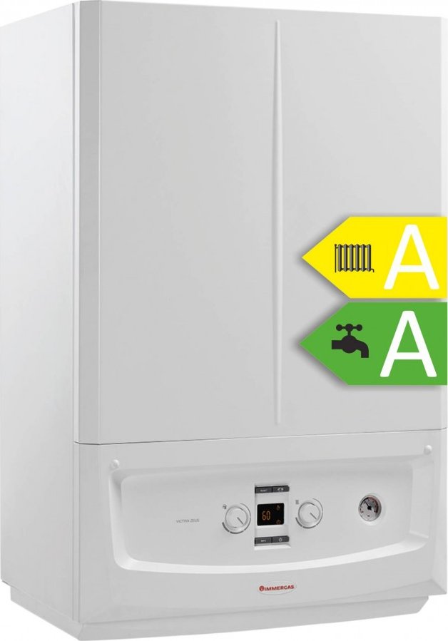 Závěsný plynový kondenzační kotel IMMERGAS VICTRIX Zeus 25, výkon 3,5 - 25 kW, vnitřní nerezový zásobník (bojler) 45 litrů + 5 let záruka