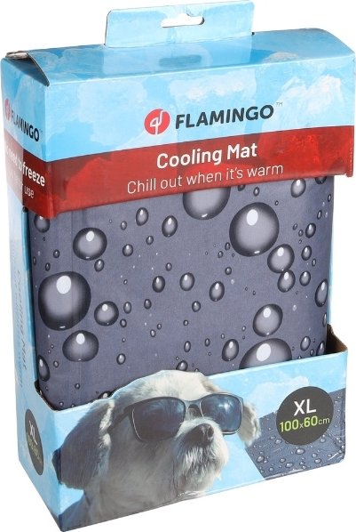 Flamingo chladicí podložka pro psa (kapky) šedá vel. XL