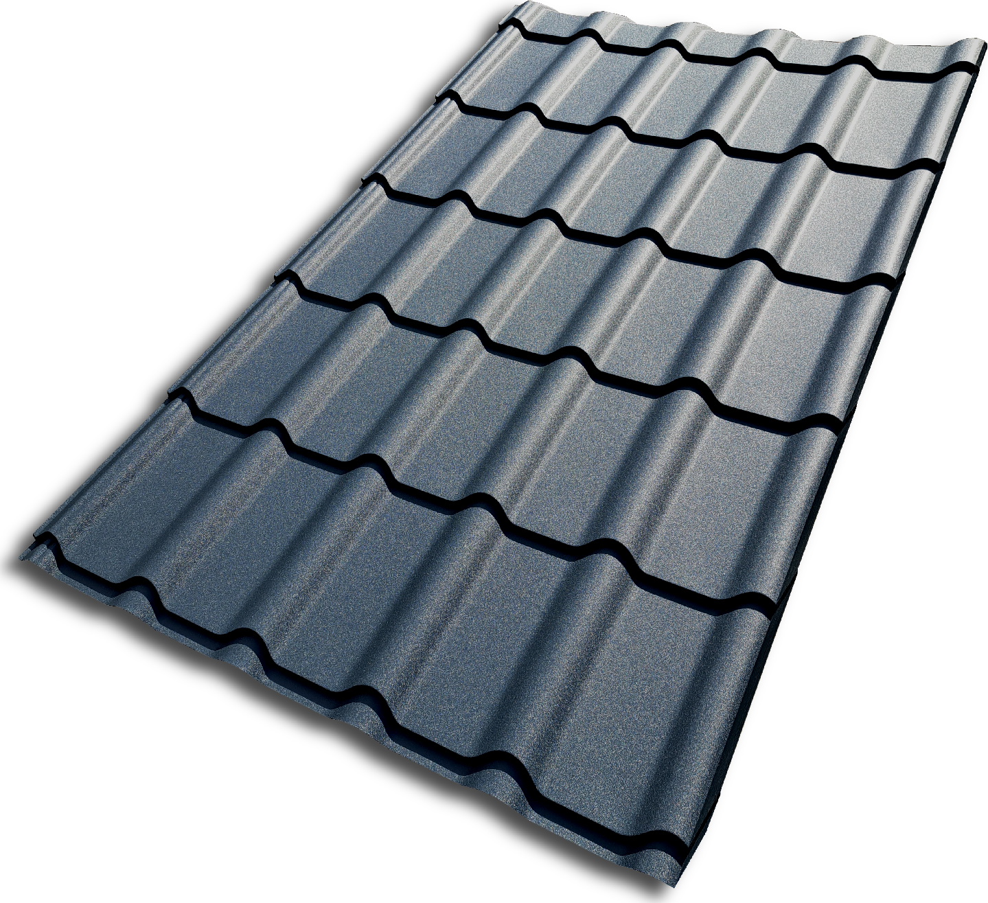 Blachotrapez Diament Eco Plus 350 Pladur Wrinkle MAT 1200 x 1900 x 0,5 mm RAL 7016 antracitová šedá | cena za m²