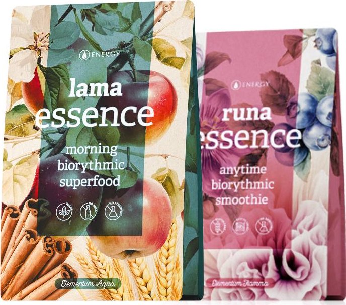 Energy Lama essence 420 g + Runa essence 210 g Biorytmická kaše a smoothie