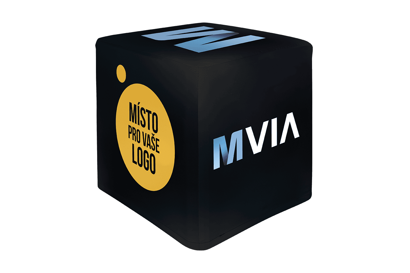 MVIA Moravia Propag Reklamní sedací kostka s potiskem