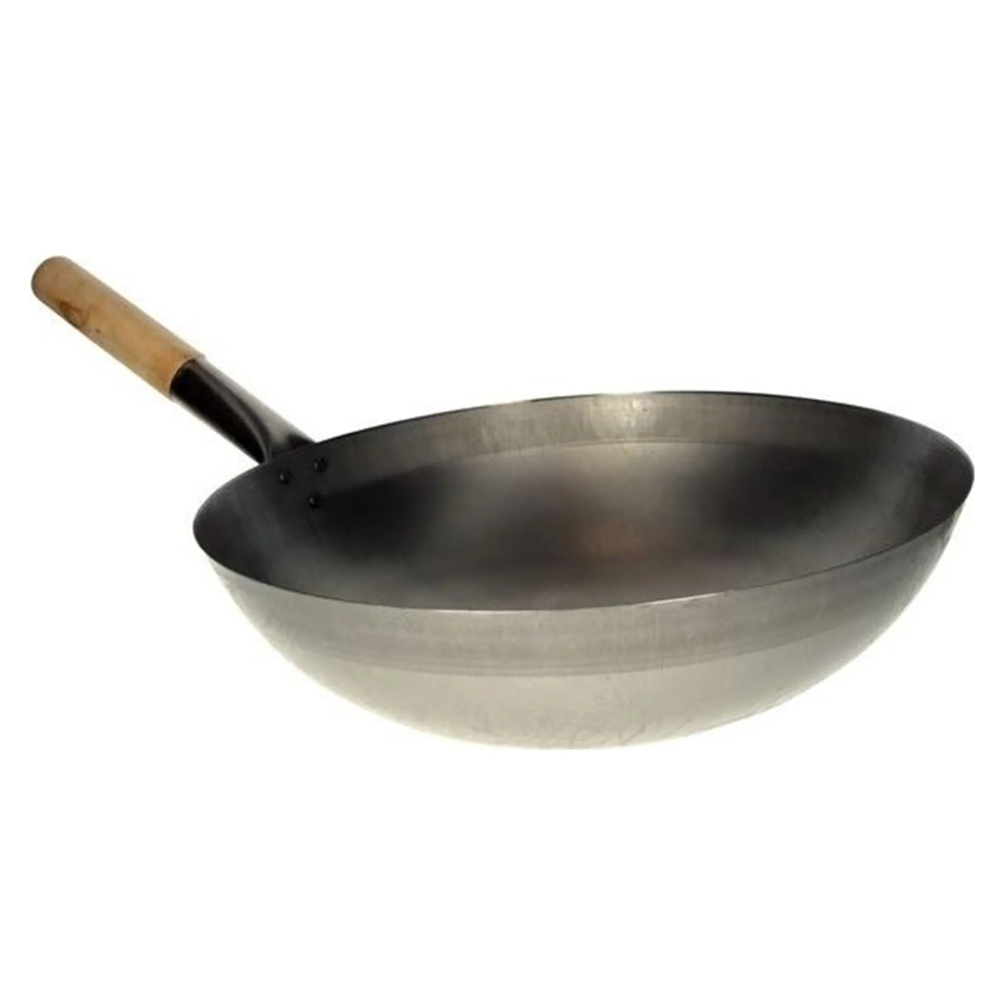 Fotografie 1 - Pánev Dellinger Wok pánev ocelová kulaté dno 30 cm