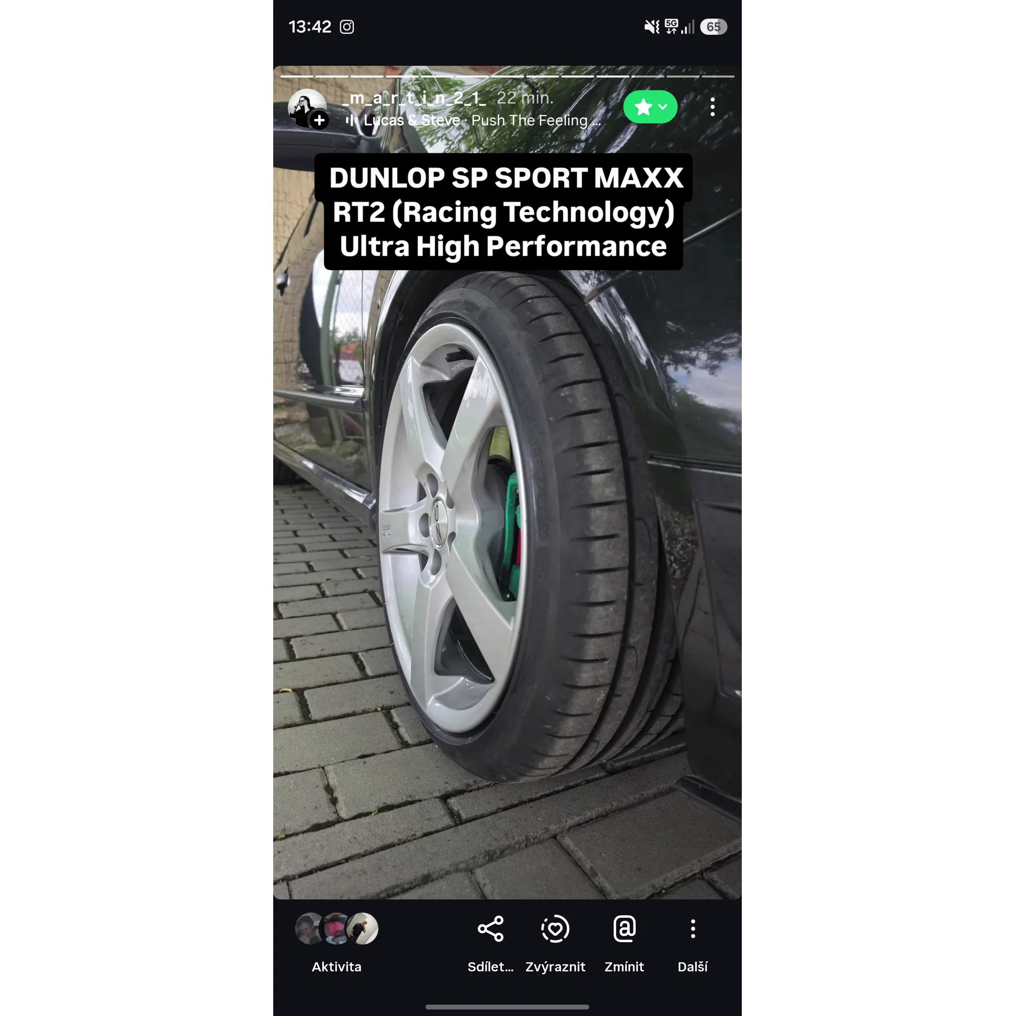 Fotografie 2 - Letní osobní pneu Dunlop SP Sport Maxx RT2 205/40 R17 84 W XL MFS