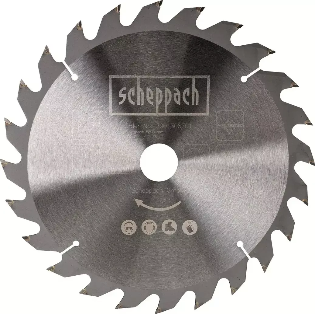 Scheppach Pilový kotouč TCT ( 250 x 30 x 2,4 mm, 24 Z )