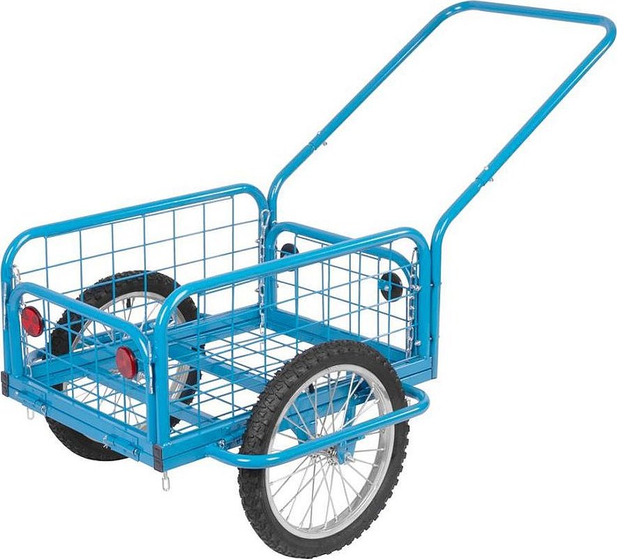 Vozík dvoukolový, kárka Victor BLUE Handtruck do 100 kg Strend Pro 2170585, modrý, ocelový (Strend Pro SL2170585X Ruční vozík, přepravní se dvěma nafukovacími koly v modré barvě)