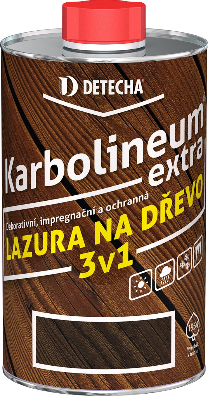 Karbolineum Extra 3v1 lazura na dřevo, bezbarvý, 0,7 kg