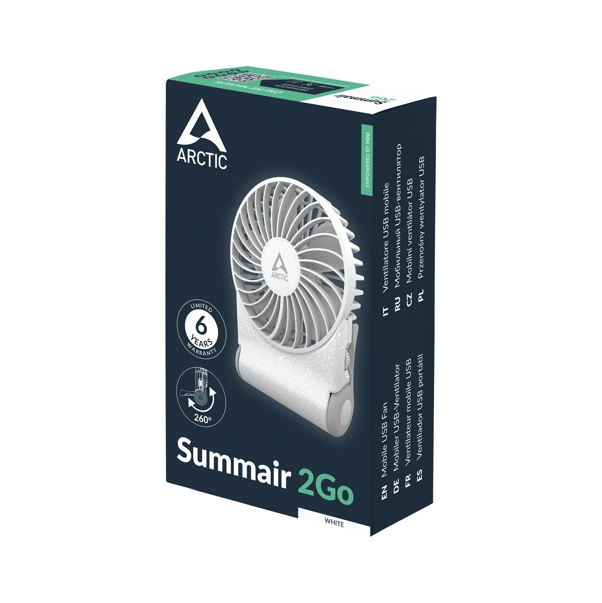 Fotografie 4 - Domácí ventilátor Arctic Summair 2Go AEBRZ00029A
