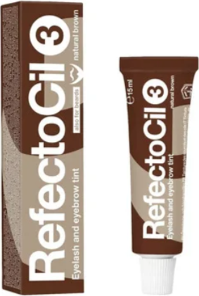 Refectocil Eyelash and Eyebrow Tint Natural Brown 3. - Barva na řasy a obočí (hnědá) 15 ml