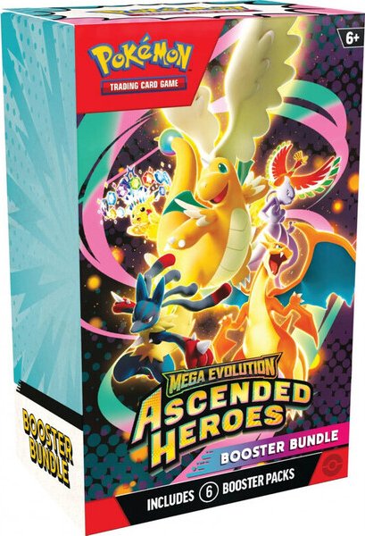 Pokémon TCG: Mega Evolution Ascended Heroes - Booster Bundle (6 boosterů)