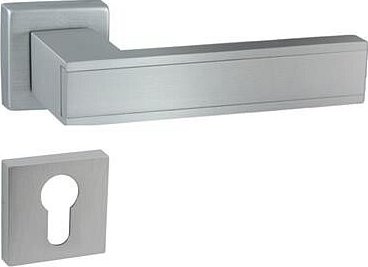 Klika FRAME-QR M4 chrom satén + štít PZ