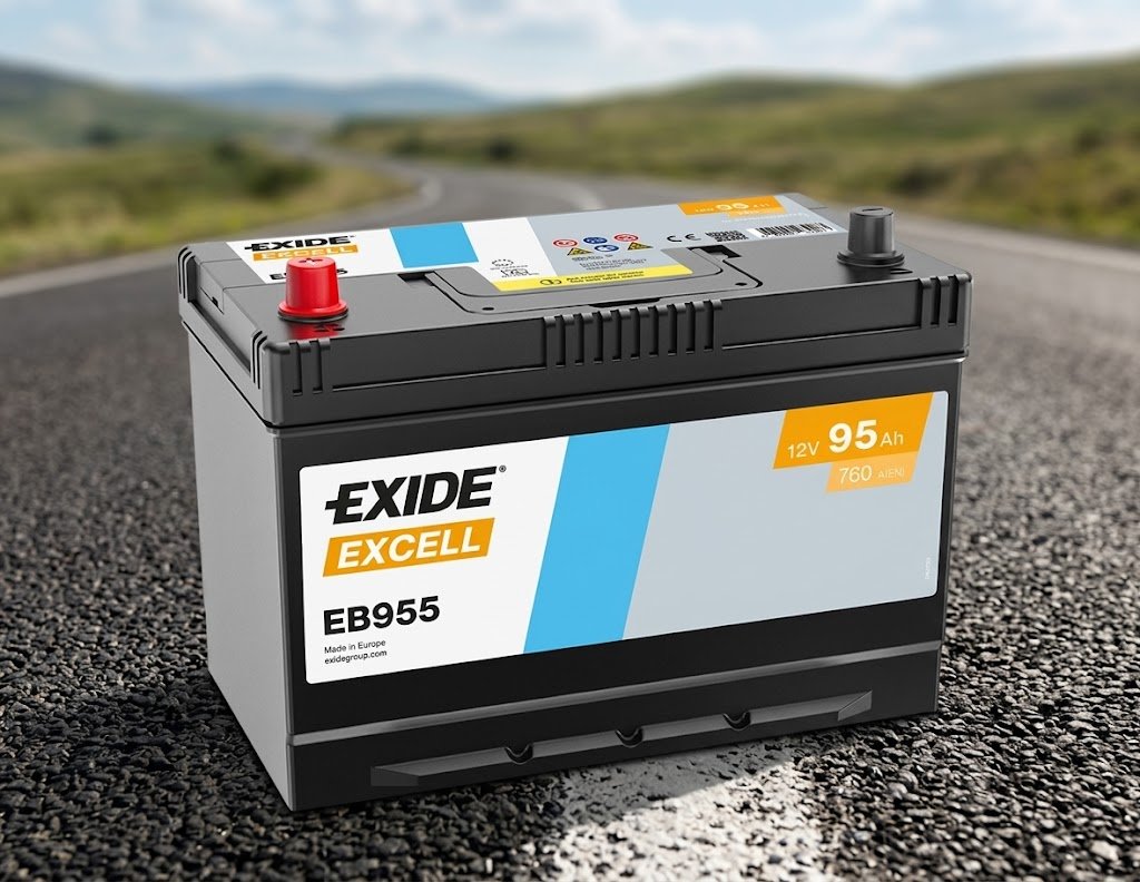 Autobaterie EXIDE Excell 95 Ah, 12 V, 760 A, EB955